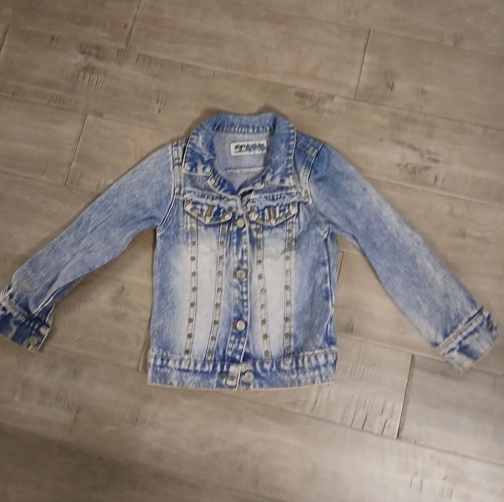💥💥Kiwi Light Blue Jean Jacket for Kids, 100% Cotton